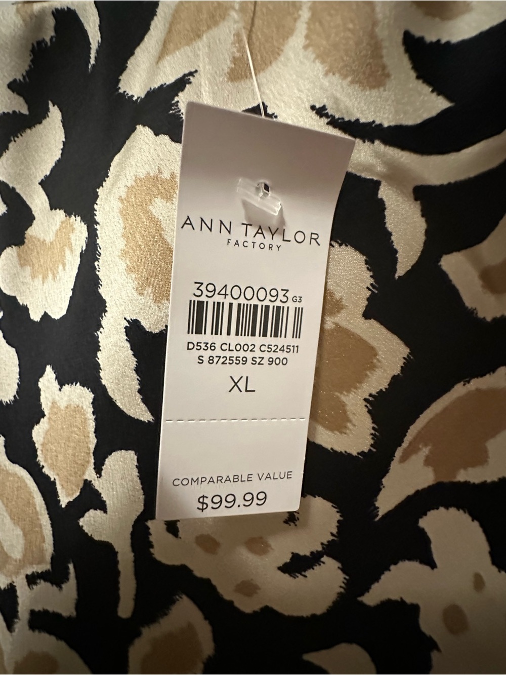 Ann Taylor Factory Floral Midi Skirt XL NWT - Picture 6 of 6